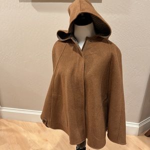 Zara Girls Wool Blend Hooded Cape